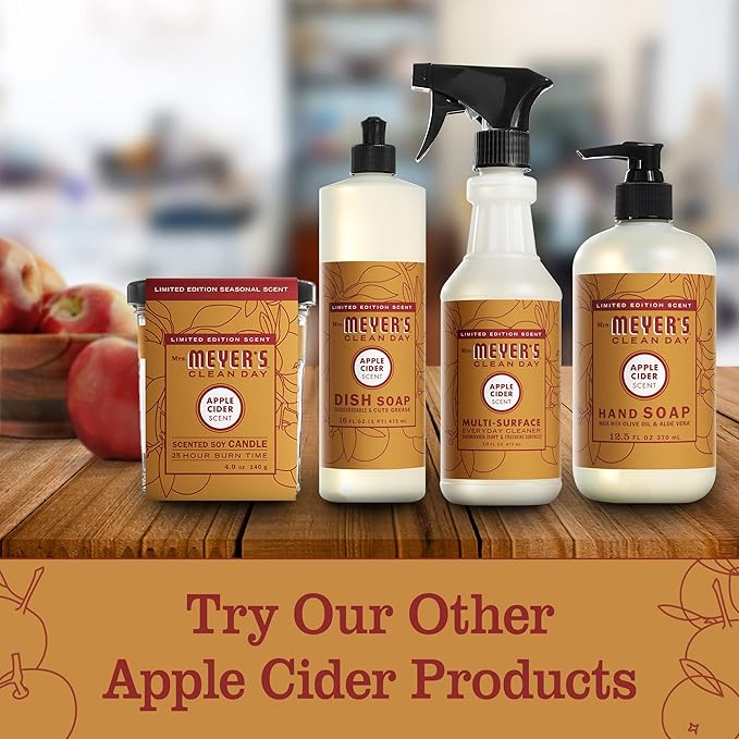MRS. MEYER'S CLEAN DAY All-Purpose Cleaner Spray, Limited Edition Apple Cider, 16 fl. oz - Pack of 12