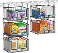 5-Tier Hanging Laundry Room Organizer with Label Cards, Foldable Wire Shelf Basket with 4 Rotating Hooks, Stacked Storage Rack for Laundry Rooms, Closet and Pantry, Black Metal