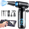 Mershgaya Electric Compressed Air Duster - 30,0000 RPM Rechargeable Cordless Turbo Blower, Portable Air Blower Gun for Cars, PC, Keyboard, Home & Outdoor Dust Cleaning (Replaces Compressed Air Cans)