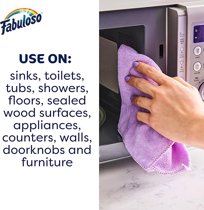 Fabuloso Multi-Purpose Cleaner and Floor Cleaner, 2X Concentrated Formula, Long-Lasting Freshness, Spring Fresh Scent, 56 oz