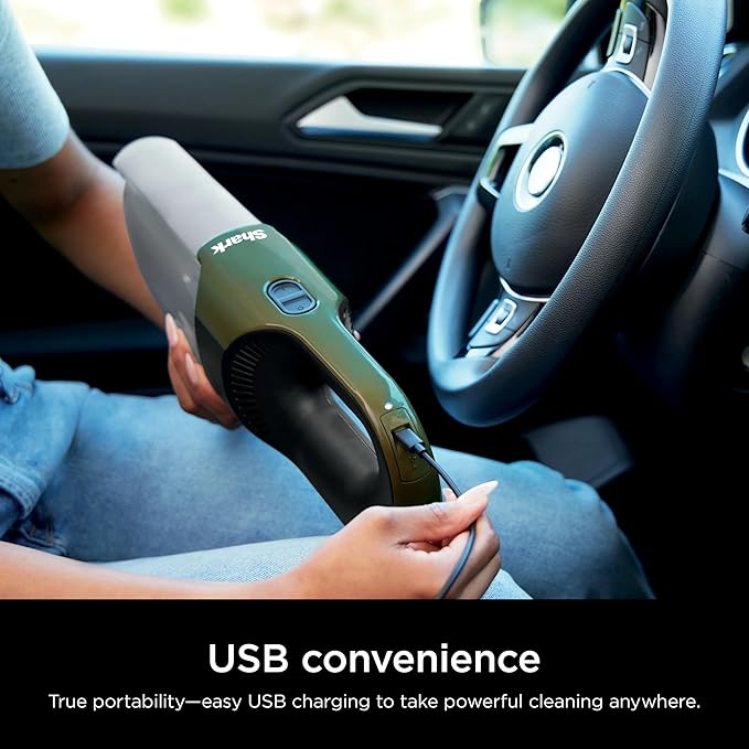 Shark CH700WM Cyclone Handheld Vacuum with HyperVelocity Suction, Herb (Renewed)