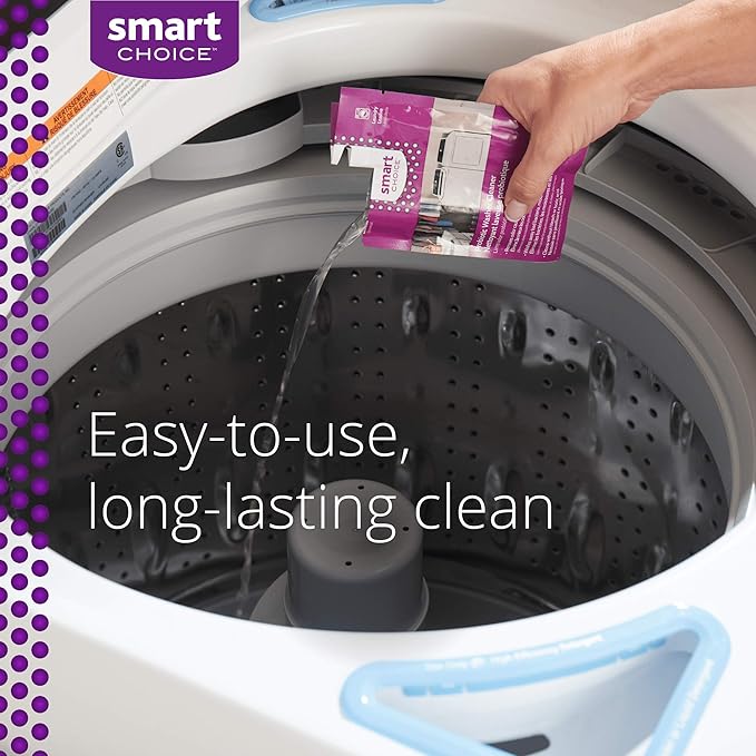 Smart Choice 10SCPROL02 Washer Washing Machine Cleaner, Carton of 6 Packets