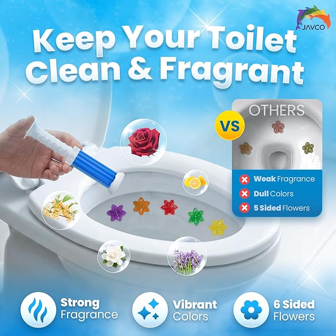 -96 Flowers- Flower Toilet Gel Stamp | Toilet Scent Fresheners (Mix Scent)