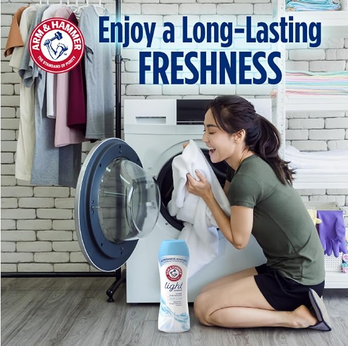 Arm & Hammer Light In-Wash Scent Booster Crisp Clean 24oz (Pack of 2)