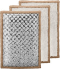 OGGI Bambou Odor-Free Scrubbing Sponges - Natural Scrub Sponges for Dishes, 91% Bamboo-Derived Rayon Cellulose Fiber, Reusable, Absorbent, Durable Scrubbers, Non-Scratch, Washable - 3 pcs, 7x4