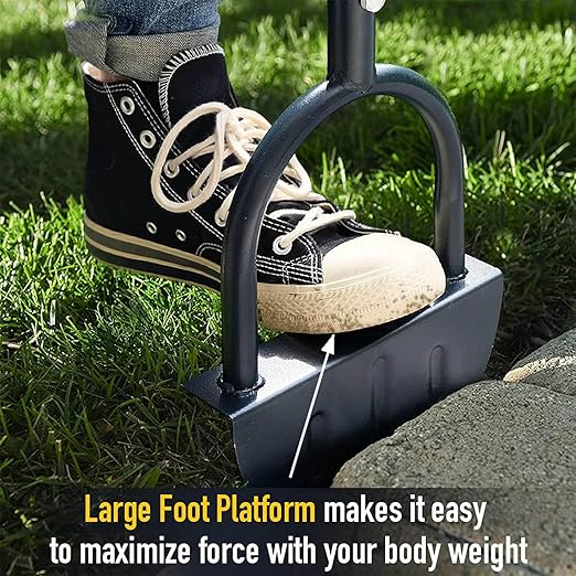 Saw Tooth Edger Half Moon Lawn Edger Sidewalk Grass Long Handled Step Edger for Garden