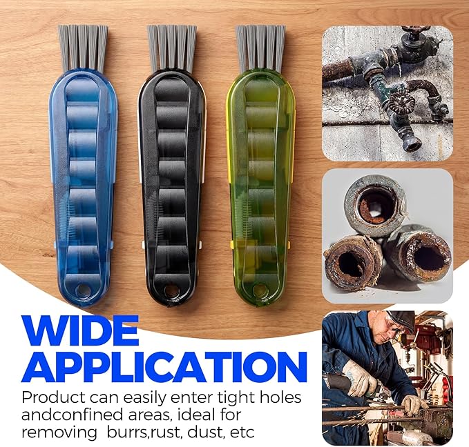 6 PACK Holikme 4 in 1 Cup Lid Cleaning Brush Set with 3 Straws, Multifunctional Bottle Brush, Silicone Cup Lid Gap Cleaner, Durable Bristle Crevice Cleaning Brush,Flat End Brushes,Navy & Black & Olive