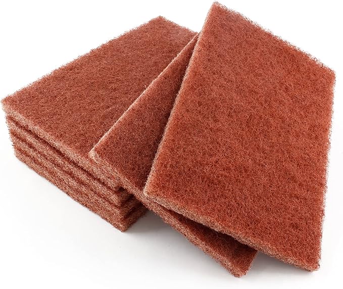 6 Pcs 4 x 6 Inch General Purpose Scuff Pads, Medium Sanding Hand Pads for Scuffing, Scouring, Sanding, Paint Primer Prep Adhesion Scratch, Surface Preparation for Car, Craft