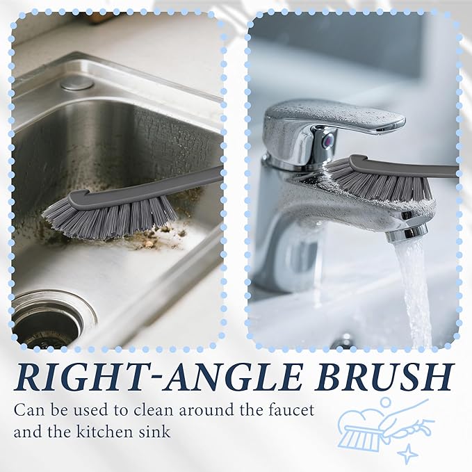 15pcs Crevice Cleaning Brush, Hard Bristle Brushes, Grout Cleaner Brush Household Cleaning Supplies, Gap Brush for Kitchen Bathroom Sink and Dead Corners