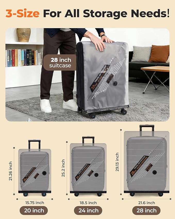 BAGSMART Rechargeable Wireless Pump Travel Storage Bags Set, Portable Space Saver Bags for Travel & Home, Vacuum Compression Seal Bag for Clothing- 18 combo bags