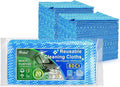 AIDEA Cleaning Wipes, Multi-Purpose Towel Reusable Cleaning Cloths-80Ct(1 Pack), Domestic Wipes, Dish Cloths-(12''x24'')
