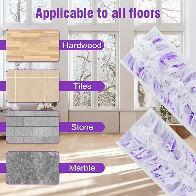 20 Pack Power Mop Refill Pads for Swiffer Power Mop Multi-Surface &Wood Mopping Pad Refills, Disposable Swifter Wet Pad Refills for Swiffer, Replacement Mop Pads for Multi-Surface Wood Floor Cleaning