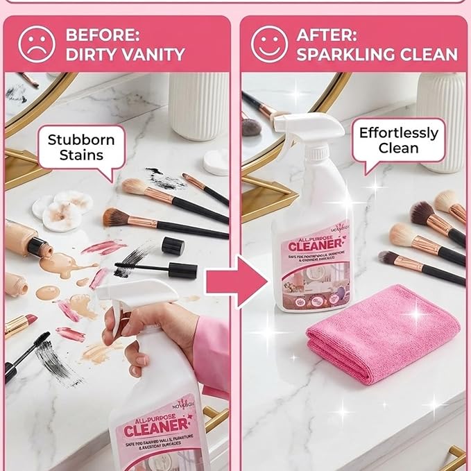 All Purpose Cleaning Spray – Non-Toxic, Pet & Kid Safe, Multi-Surface Cleaner for Walls, Furniture, Counters, Bedrooms & Everyday Surfaces. Safe cleaner for Painted or Finished Surfaces.