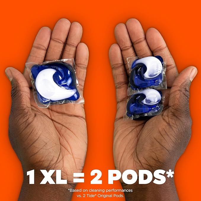 Tide Power PODs + Downy Laundry Detergent Pods, 18 Count, Soft Boosters + April Fresh