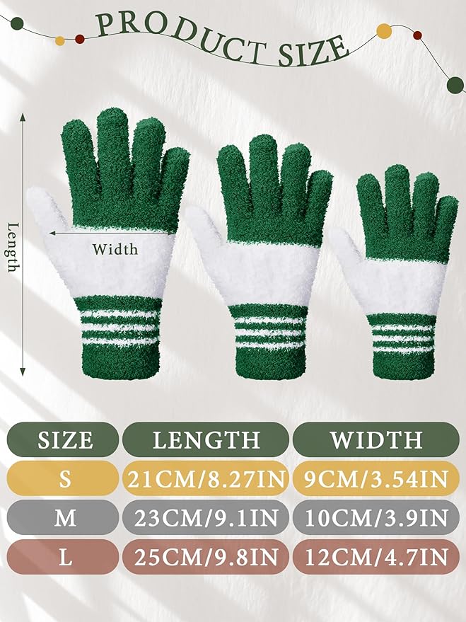 Patelai 3 Pairs Microfiber Plant Dusting Gloves Leaf Cleaning Gloves for Indoor Plants, Blinds, Furniture, House (Red,Green,Yellow,Medium)