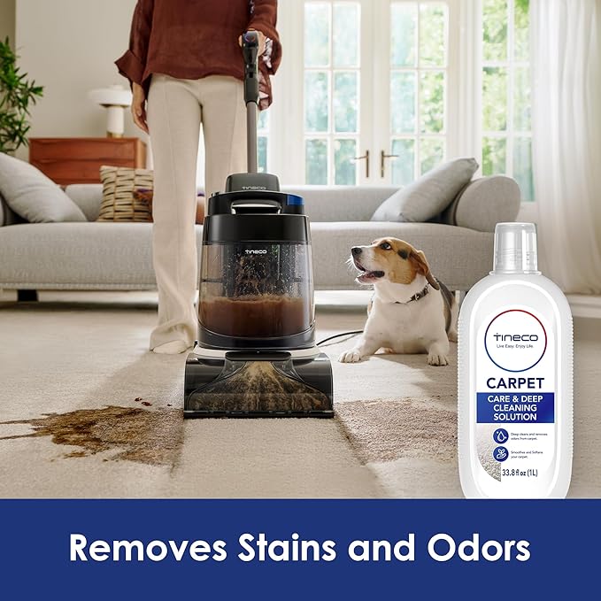 Tineco Pretreat Formula & Cleaning Solution Set for CARPET ONE Cruiser Series, CARPET ONE PRO & Spot Series, iCARPET, Removes Tough Stains
