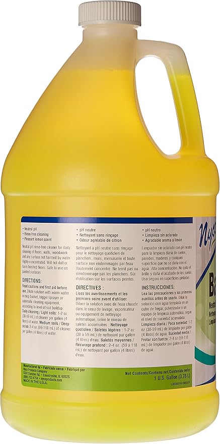 Nyco Balance EC Neutral Floor Cleaner - 128 oz - Neutral, No-Rinse Floor Cleaner - (NL158-G4)
