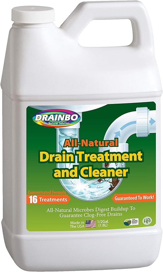 Household Drain Treatment and Cleaner, 1/2-Gallon - 73784 , White