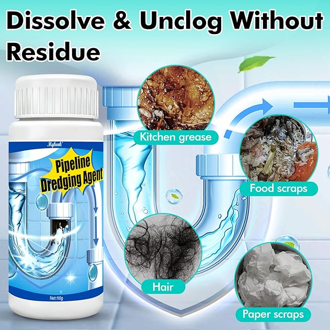 Wild Tornado Drain Clog Remover,Powerful Pipeline Dredging Agent,Unclog Sink Drain Cleaner, for Kitchen Bathroom Sinks Tubs Pipe