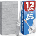 Navona 12 Pack Pumice Stone Toilet Bowl Cleaner with Extra Long Handle, Pumice Stone Scouring Stick for Toilets, Bathrooms, Kitchens, Spas and Pools