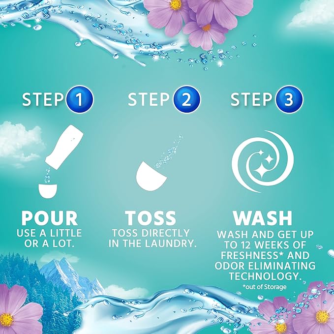 Purex Crystals in-Wash Fragrance and Scent Booster, Fresh Mountain Breeze, 21 Ounce (Pack of 2)