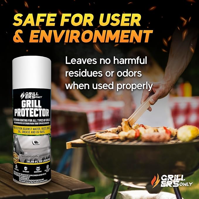 2-Pack Ceramic Grill Protector | Rust Prevention Spray & Anti Rust Spray for Metal | UV Shield & Blackstone Griddle Conditioner Alternative for Exterior Protection - 14.8 fl oz.
