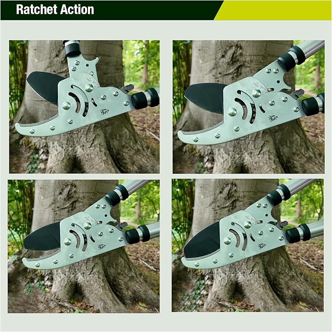 Spear & Jackson Kew Gardens Razorsharp Heavy Duty Telescopic Ratchet Anvil Loppers