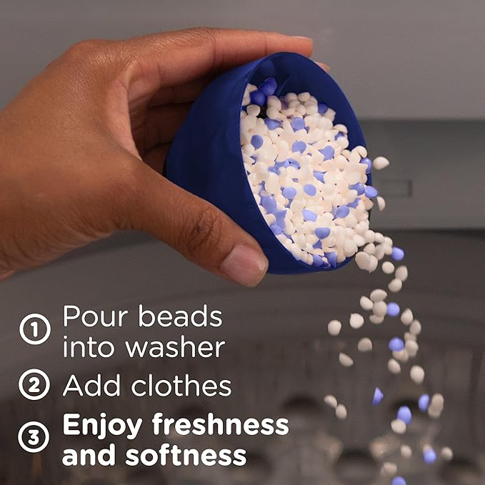 Downy Blends 2-in-1 Soft & Fresh Laundry Scent Booster Beads, Spring Peony Scent, 13.0 OZ, Laundry Softness and Scent Booster