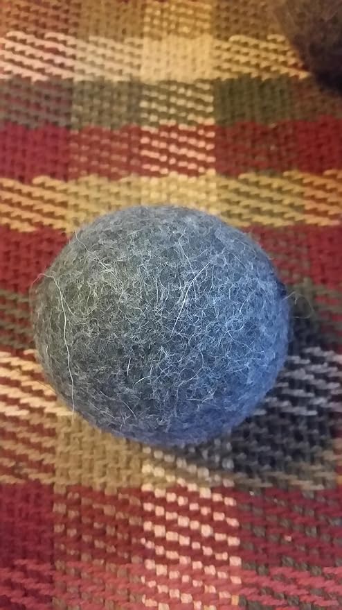 Set of 6-All Natural Alpaca Wool Dryer Balls-Hypoallergenic-Organic-Handmade-Fabric Softener, Dryer Sheet Replacement