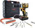 SOLUDE Cordless Drill,12V Power Drill Set with 2 Pack 3.0AH Li-ion Battery, 3/8” Keyless Chuck, 2 Variable Speed,25+1 Position and 23pcs Drill/Driver Bits