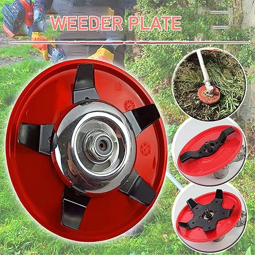 Lawn Weeder Weeding Disc Manganese Steel Multifunctional Trimmer Head Weeder Plate Accessories for Replacement