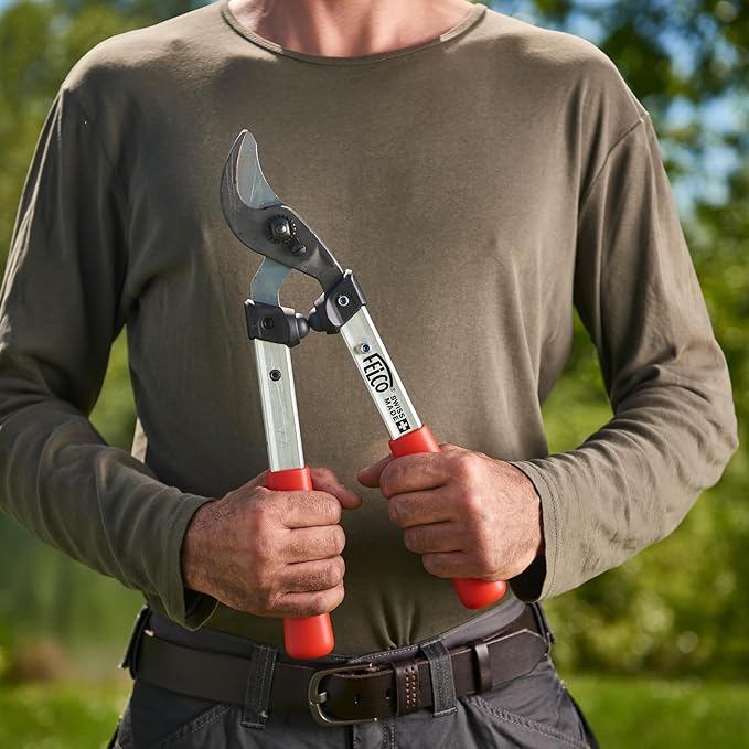 FELCO F211-40 Swiss Made Loppers for Gardening – 16" Lightweight Precision Loppers for Tree Trimming | Tree Branch Cutters | Tree Trimmer Tool with Curved Bypass Blade | I-Beam Handles | Landscape