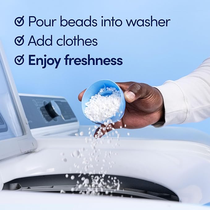 Downy Light Laundry Scent Booster Beads, Ocean Mist Scent, 24 OZ, In-Wash Fabric Beads Designed To Be Gentle With A Light Boost Of Scent, No Heavy Perfumes