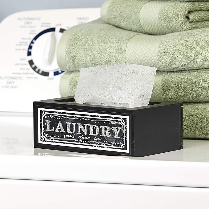 The Lakeside Collection Farmhouse Laundry Softener Dispenser Cover - Good Clean Fun