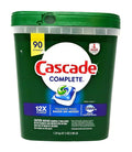 Cascade Complete Dishwasher Detergent, with Dawn Grease Fighting Power, 90 Fresh Scent Action Pacs