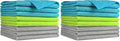 AIDEA Microfiber Cleaning Cloth-8PK, Soft Microfiber Towels for Cars, Absorbent Cleaning Rags, Lint-Free Streak-Free Wash Cloths for House, Kitchen, Window(12in.x16in.) (Pack of 2)