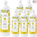 CAPRI ESSENTIALS Dish Soap Liquid, Natural Household Cleaning, Plant Based Aromatic Dish Detergent, Blend of Essential Oils with Tea Tree, Rosemary & Cedarwood, Lemon Verbena, 16 FL Oz (6 Pack)