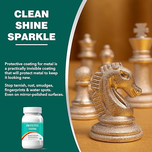 1 Oz. Clear, Protective Coating for Metal, Jewelry Coating, Jewelry Shield, Fast Drying Transparent After Curing, Long Lasting Protect Metal and Jewels from Wear, Rust