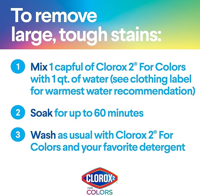 Clorox 2 for Colors - Stain Remover and Color Brightener, 22 Ounces (Packaging May Vary)