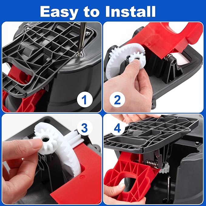 3 Pcs Spin Mop Bucket Replacement Gear Compatible with O Cedar Mop Bucket Pedal Only One Way Bearing Repair Parts
