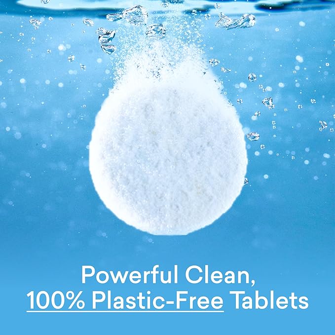 BLUELAND Laundry Detergent Tablets, 36 Count, Plastic-Free Eco-Friendly Pods, Sheets, Liquid Alternative - Fragrance Free and Clear, Natural, Gentle