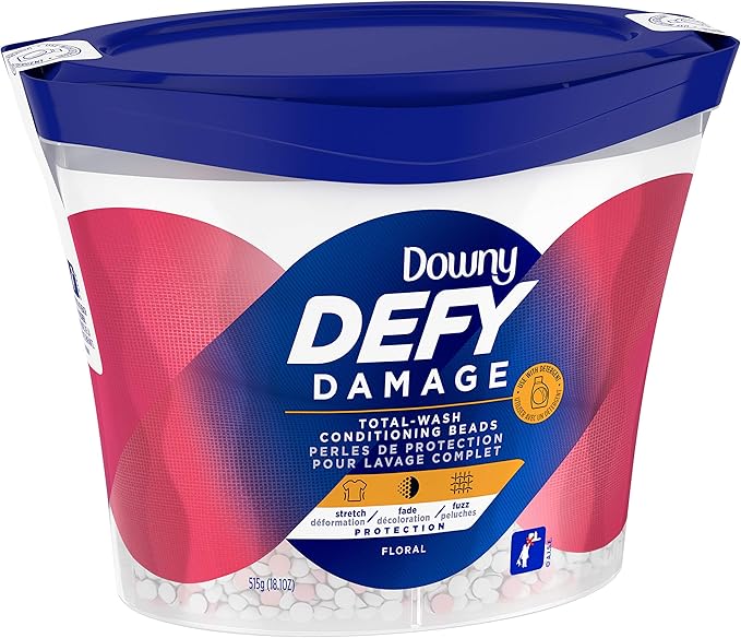 Downy Defy Damage Total-wash Fabric Conditioning Beads, Fabric Softener, Floral, 18.1 Ounce