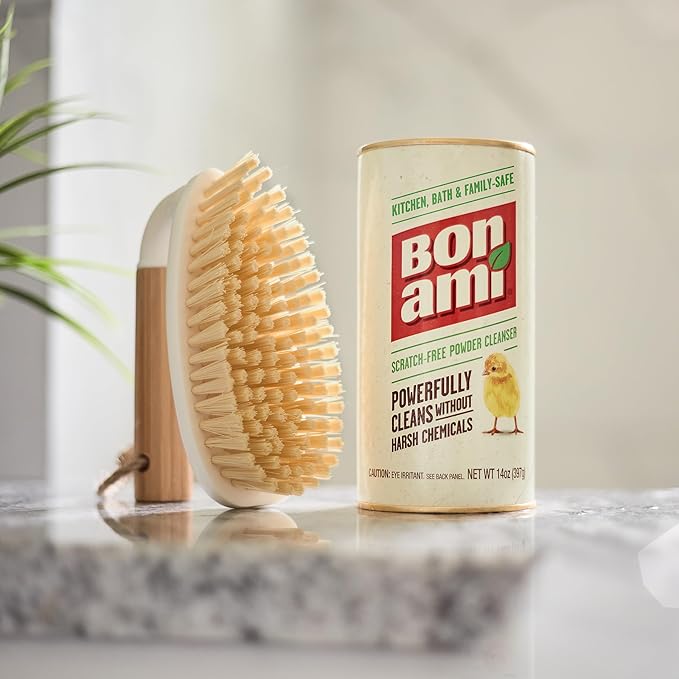BON AMI Powder Cleanser for Kitchens & Bathrooms - All Types of Surfaces, Cleans Grime & Dirt, Polishes Surfaces, Absorbs Odors (2 Pack)