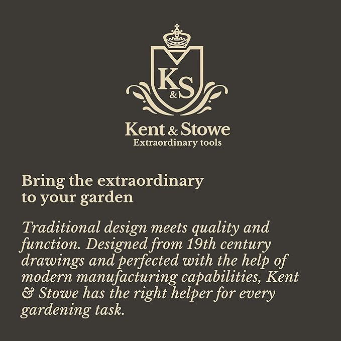 Kent & Stowe Stainless Steel Digging Spade, Traditionally-Styled Garden Spade with Extended Shank and Large Tred, All Year Round Garden Tools Made from Stainless Steel and Ash Wood