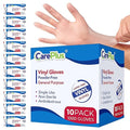 CARE PLUS Vinyl Gloves Clear Extra Large Size 1000 Count | Heavy Duty, Non-Sterile, Powder-Free, Latex-Free Rubber | Food Prep, Kitchen & Cleaning Gloves, Ideal for Professional Use
