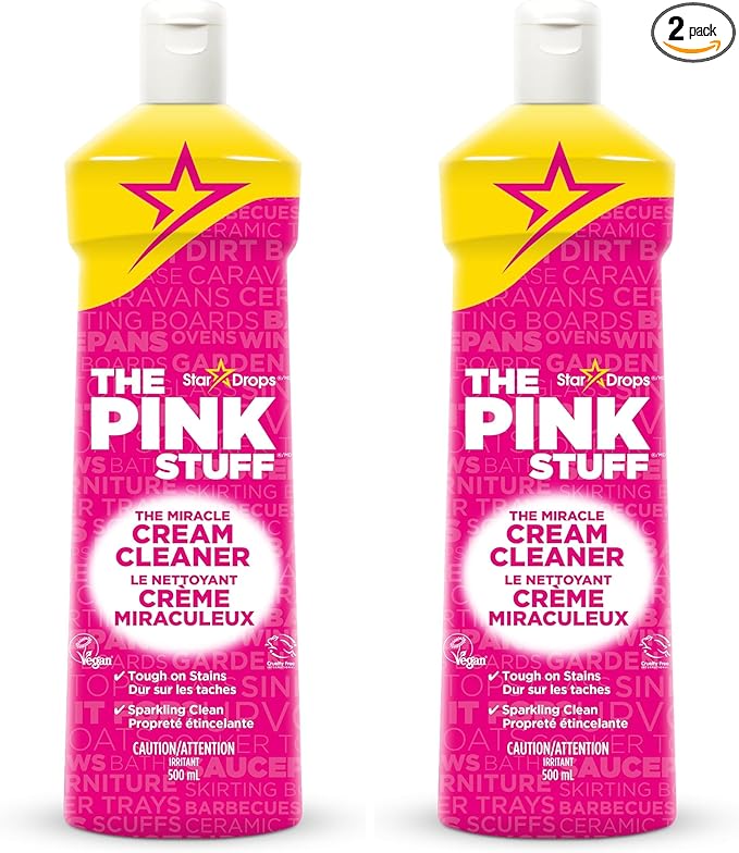 Stardrops - The Pink Stuff - The Miracle Cream Cleaner 16.91Fl Oz (Pack of 2)