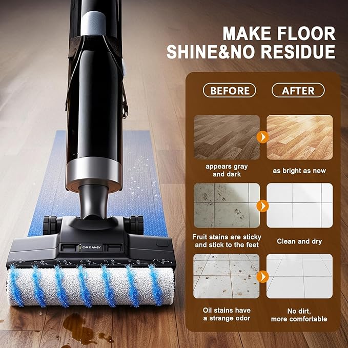 Multi-Surface Floor Cleaning Solution Compatible with Tineco/Roborock Vacuum Mop, Cleaner Refill for All Mopping Robot Vacuums and Cordless Wet/Dry Mops,60 Pack, Pine Fragrance