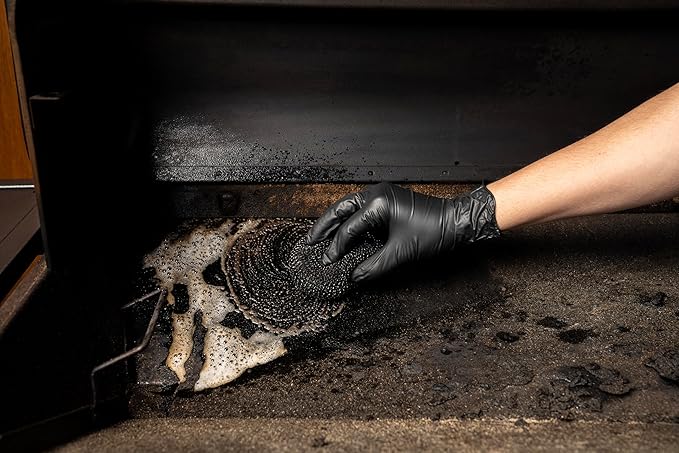 Traeger Grills Deep Cleaning Kit - Exterior Detailing Spray (16oz), Foaming Degreaser (16oz), Grill Scraper & Pad, Microfiber Towels, Nitrile Gloves - Tools for cleaning Grill, Smoker, Oven, Griddle