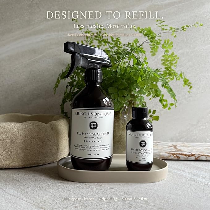 Murchison-Hume All Purpose Cleaner Spray | Plant Based Multi-Surface | Non-Toxic | Food & Pet Safe | Stone & Marble Safe | Degreaser | Kitchen & Bath | Refill Available | Australian White Grapefruit