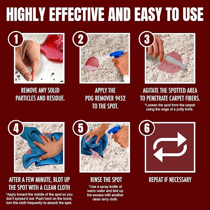 POG Remover 9452 - Paint, Oil & Grease Heavy Duty Remover & Cleaner - Residential, Industrial & Commercial - Case of Four Gallon Jugs